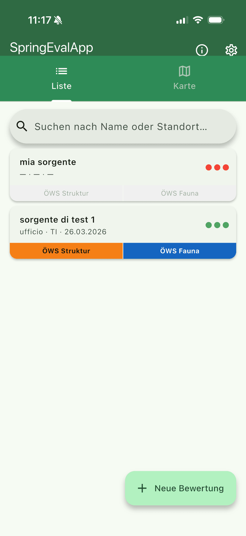 Startseite – Liste
